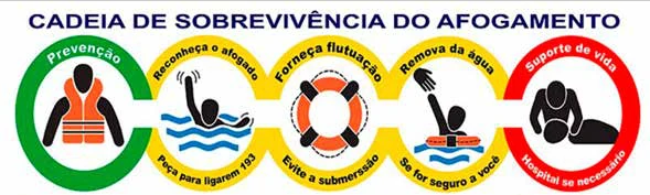 Figura 1 – Cadeia de sobrevivência do afogamento